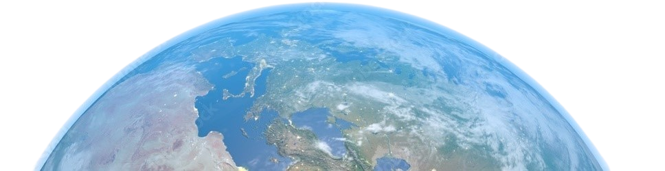 Blue earth from space